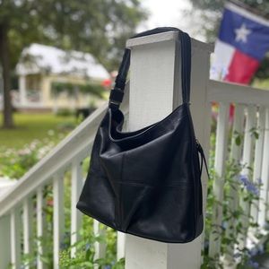 Tignanello black leather purse